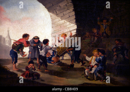 Des enfants qui jouent comme des toreros, de Francisco de Goya y Lucientes, Museo de la Real Academia de Bellas Artes de, Royal Academy Banque D'Images