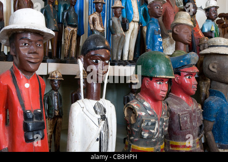 Cape Town : V&A Waterfront - bibelots africains Trading Post Banque D'Images