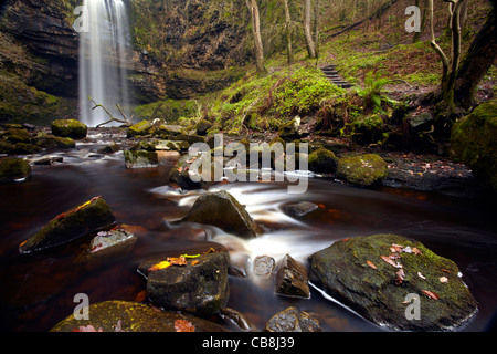 Henrhyd Coelbren, automne, Brecon Beacons Banque D'Images