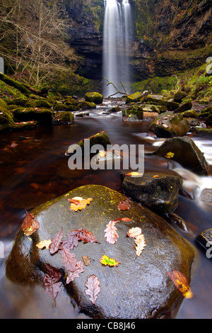 Henrhyd Coelbren, automne, Brecon Beacons Banque D'Images