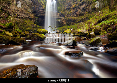 Henrhyd Coelbren, automne, Brecon Beacons Banque D'Images