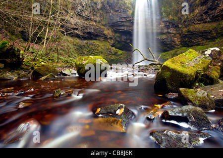 Henrhyd Coelbren, automne, Brecon Beacons Banque D'Images