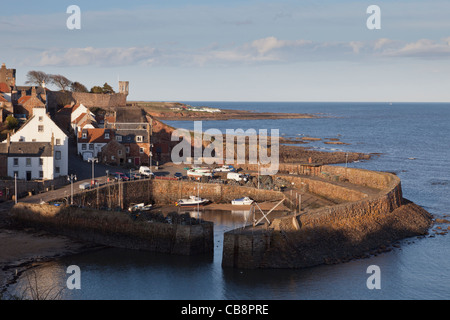 Crail et son port dans le soleil du matin, à l'Est de Fife, Scotland Neuk Banque D'Images