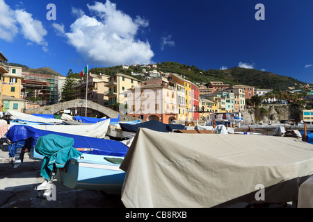 Bogliasco, village typique de Ligurie, Italie Banque D'Images