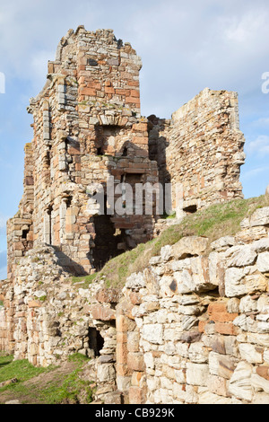 Ruines du château de Newark, près de St Monans, Fife, Scotland Banque D'Images