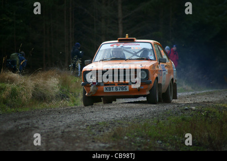 Ford Escort Mk II voiture rallye Banque D'Images