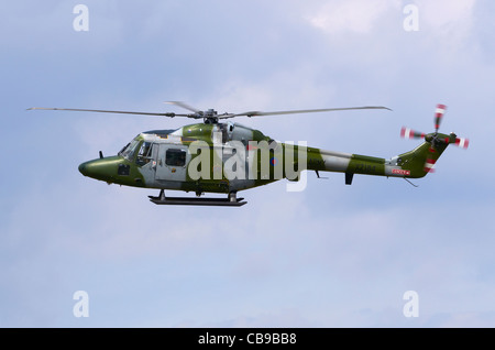 Westland Lynx AH7 exploité par l'Army Air Corps en approche pour l'atterrissage à RAF Fairford, UK Banque D'Images