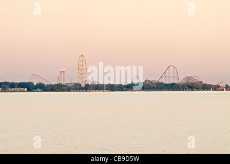 Cedar Point sur la baie Sandusky dans l'Ohio Banque D'Images