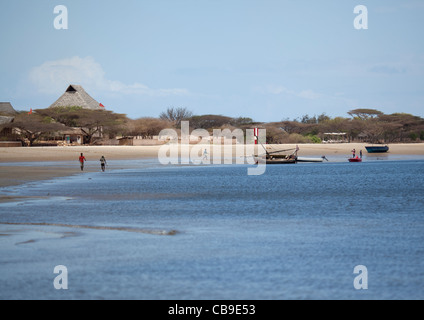 Manda Beach à Lamu Kenya Banque D'Images