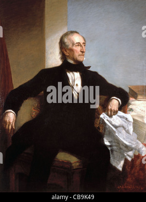 John Tyler (Mars 29, 1790 - janvier 18, 1862) a été le dixième Président des États-Unis (1841-1845). Banque D'Images