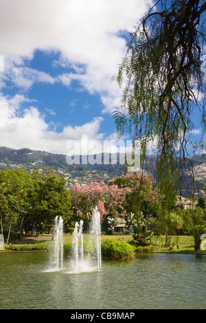 Fontaines, Parque de Santa Catarina (parc de Santa Catarina), Funchal, Madère Banque D'Images