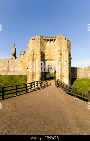 Château de Warkworth, Northumberland Castle Banque D'Images