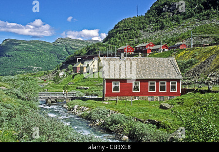 River à Myrdal en Norvège près de la gare Banque D'Images