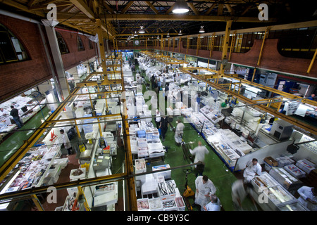 Le marché aux poissons de Billingsgate, London, UK Banque D'Images