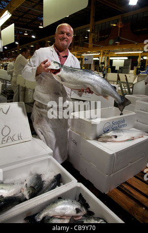 Le marché aux poissons de Billingsgate, London, UK Banque D'Images