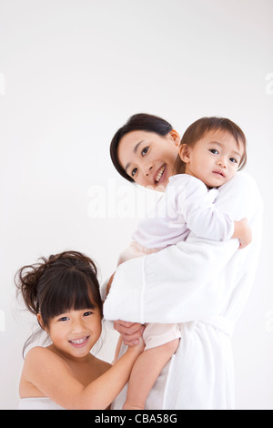 Portrait de la mère et les filles Banque D'Images