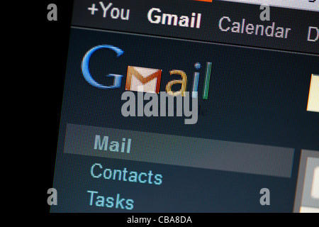 Capture d'écran de Gmail Banque D'Images