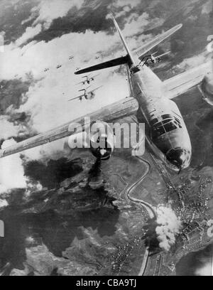 USAAF B26 Marauder bomber sur l'Allemagne DURANT LA SECONDE GUERRE MONDIALE11 Banque D'Images