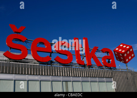 Prague, Euro Mall Center Management Å estka, centre d'affaires, hypermarché, supermarché, grand magasin, shopping (CTK Banque D'Images