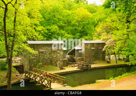 Moulin à poudre, Hagley Museum and Library, Wilmington, Delaware, USA Banque D'Images