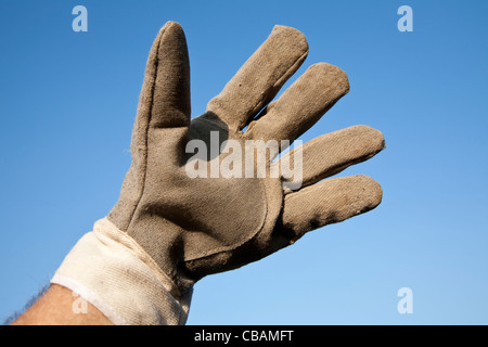 Gant de travail Banque D'Images