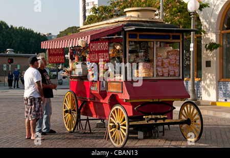 Le centre-ville de El Pueblo espagnol Espagne Los Angeles California United States Banque D'Images