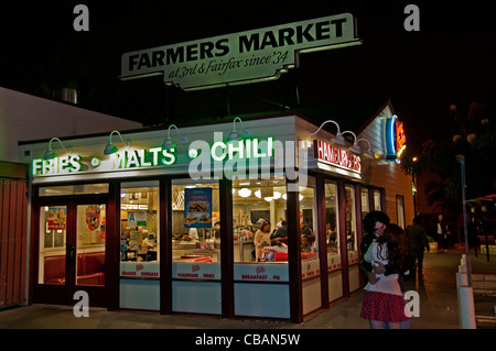 The Grove Farmers Market centre commercial de divertissement Los Angeles California United StatesV Banque D'Images