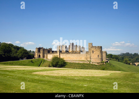 Château d'Alnwick, Alnwick, Northumberland, Angleterre. Banque D'Images