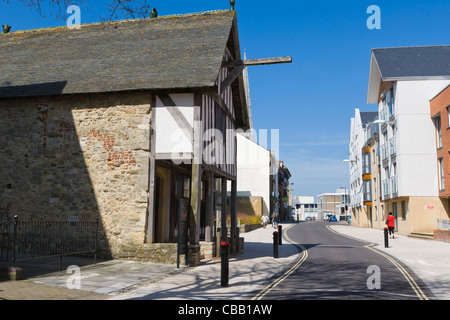 La Cité Médiévale Merchants House, Rue française, vieille ville, Southampton, Hampshire, England, UK Banque D'Images