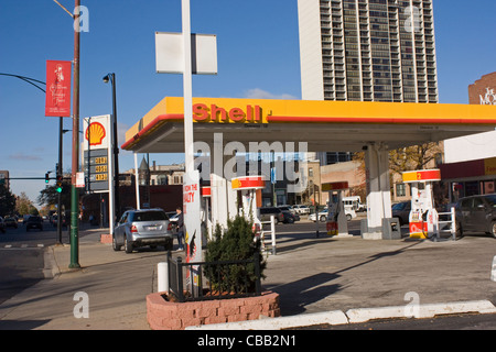 Station-service Shell Banque D'Images