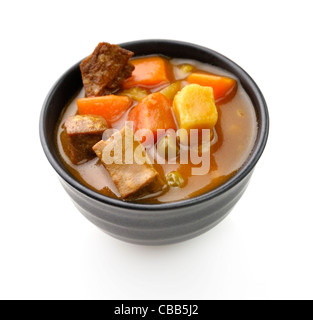 Soupe de boeuf avec légumes, Close Up Shot Banque D'Images