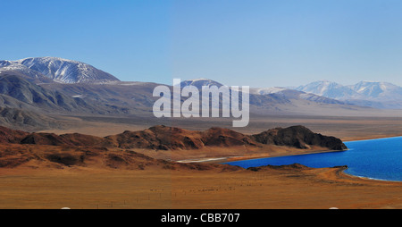 Le magnifique lac Tolbo dans l'ouest de la Mongolie. Banque D'Images