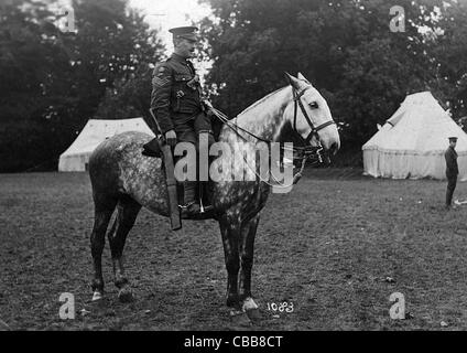 Un sergent d'artillerie britannique monté de la Grande Guerre. Banque D'Images