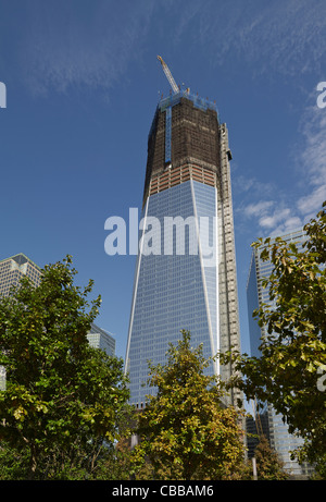 La tour de la tour de la liberté, ou l'un, au Ground Zero, World Trade Center, New York Banque D'Images