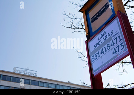 Spolana a.s. - Bureau, bâtiment de l'administration. Spolana a.s. est l'une des plus importantes entreprises de l'industrie chimique tchèque. L Banque D'Images