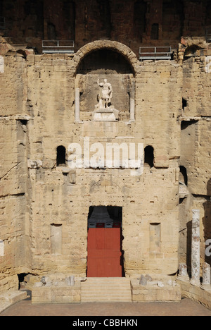 L'amphithéâtre romain à Orange, Vaucluse, Provence, France. Banque D'Images