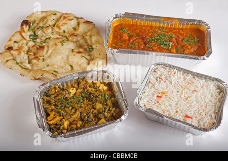 British Indian repas à emporter Banque D'Images