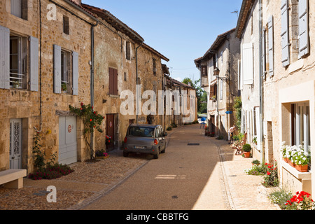 Village de la Dordogne, France - Old street à St Jean de Cole Banque D'Images