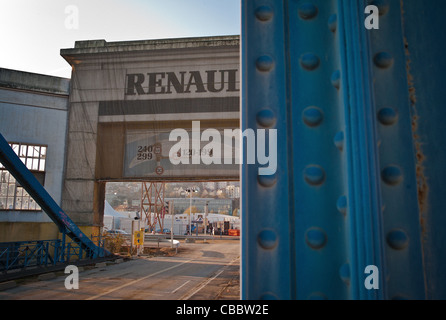 Seguin, Renault's Bridge, rives de la Seine, vue de l'île, le pont,FAISCEAU. Banque D'Images