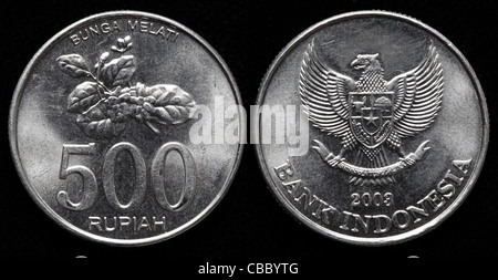 500 Rupiah coin, l'Indonésie, 2003 Banque D'Images