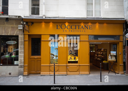 L'Occitane en Provence shop dans le quartier du Marais à Paris, France Banque D'Images