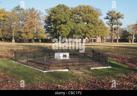 Marqueur à la Memorial United States Army Air Forces de la base de la DEUXIÈME GUERRE MONDIALE, Bushy Park dans l'ouest de Londres, Royaume-Uni. Banque D'Images