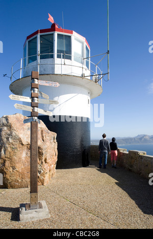 Cap de Bonne Espérance : vieux phare de Cape Point Banque D'Images