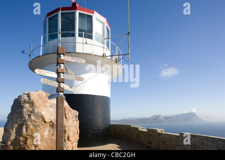 Cap de Bonne Espérance : vieux phare de Cape Point Banque D'Images