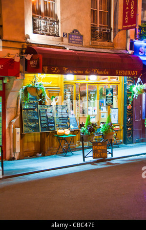 Paris France café-terrasse piscine Banque D'Images