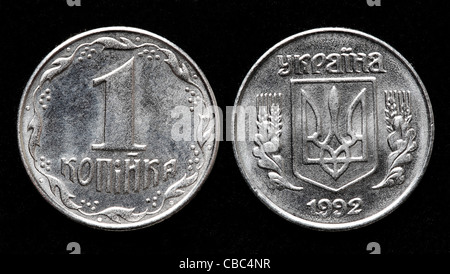 1 pièce Kopiyka, Ukraine, 1992 Banque D'Images