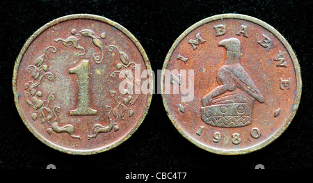 1 cents, Zimbabwe, 1980 Banque D'Images