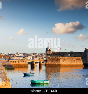 Concarneau Bretagne France Lever du Soleil Banque D'Images