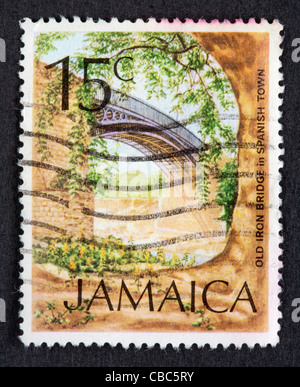 Timbre de la Jamaïque Banque D'Images