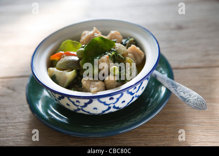 Poulet au curry vert Banque D'Images